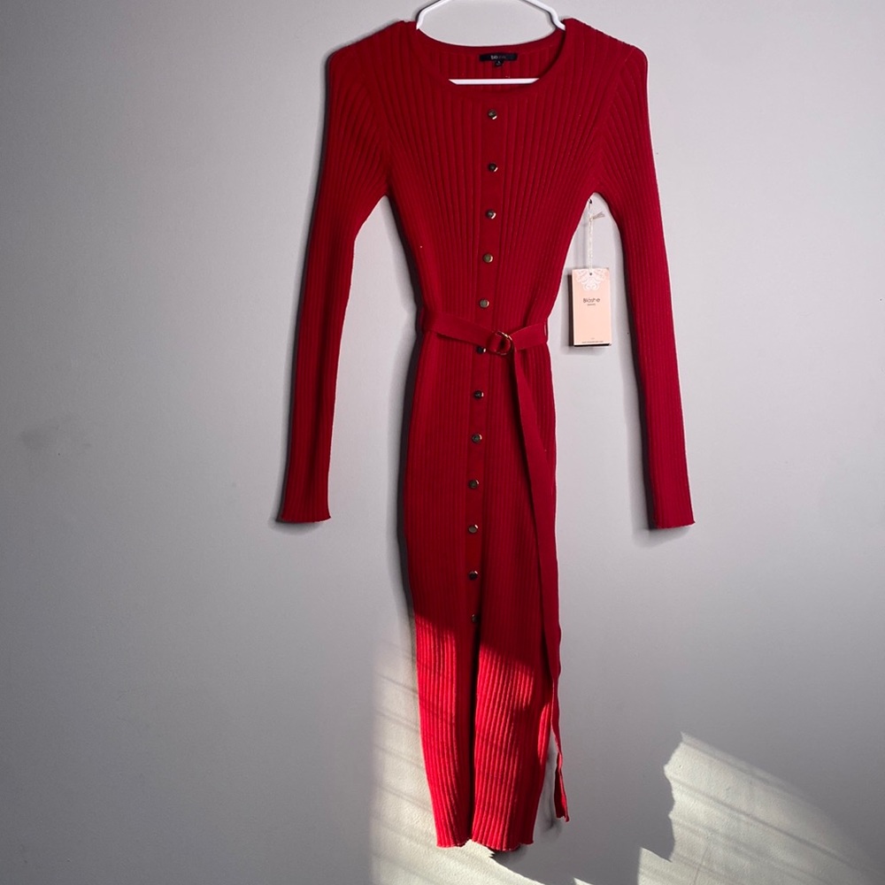 Blàshe Red Sweater dress